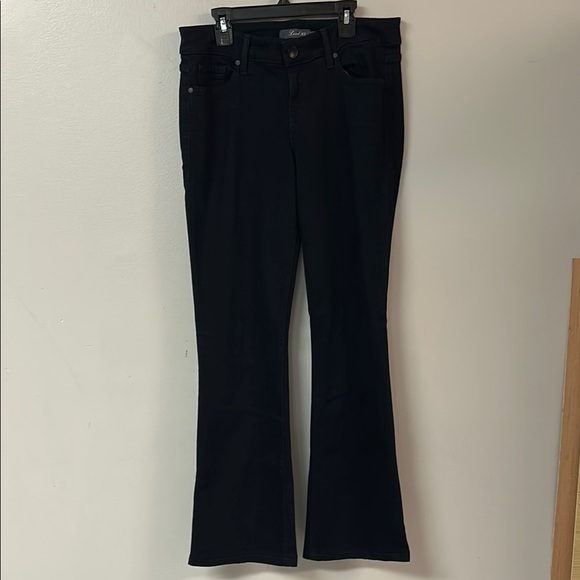 Black Flare Wide Leg Jeans - Picture 1 of 5